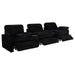 Collins 5-Piece Power Reclining Home Theater Seating Black