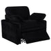 Collins Upholstered Power Recliner Chair Black