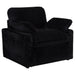 Collins Upholstered Power Recliner Chair Black