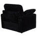 Collins Upholstered Power Recliner Chair Black