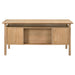 Goodson 64-inch 4-Drawer Double Pedestal Computer Desk Distressed Light Brown