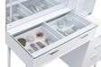 Souza 5-Drawer Makeup Vanity Table With LED Mirror White High Gloss