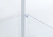 Delphinium 4-Shelf Clear Glass Curio Display Cabinet White