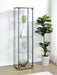 Bellatrix 3-shelf Clear Glass Curio Cabinet Mango