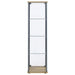Bellatrix 3-shelf Clear Glass Curio Cabinet Mango