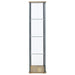 Bellatrix 3-shelf Clear Glass Curio Cabinet Mango