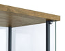 Bellatrix 3-shelf Clear Glass Curio Cabinet Mango