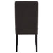 Berning Fabric Upholstered Parson Side Chair Charcoal Grey (Set of 2)