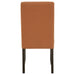 Berning Fabric Upholstered Parson Side Chair Salmon Orange (Set of 2)