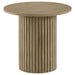 Hamlyn 5-piece Round Wood Counter Height Dining Set Black and Natural Oak