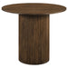 Hamlyn 5-piece Round Wood Counter Height Dining Set Cream and Walnut