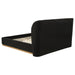 Blaire Upholstered Queen Wingback Platform Bed Black
