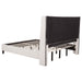 Leslie Upholstered Tufted California King Wingback Platform Bed Beige