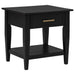 Lindenton 1-drawer Wood Occasional Side End Table Black