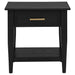 Lindenton 1-drawer Wood Occasional Side End Table Black