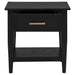 Lindenton 1-drawer Wood Occasional Side End Table Black