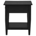 Lindenton 1-drawer Wood Occasional Side End Table Black
