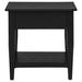 Lindenton 1-drawer Wood Occasional Side End Table Black