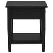Lindenton 1-drawer Wood Occasional Side End Table Black