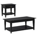 Lindenton 2-piece Wood Lift-Top Coffee and End Table Set Black