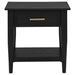 Lindenton 2-piece Wood Lift-Top Coffee and End Table Set Black