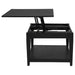 Lindenton 3-piece Wood Lift-Top Coffee and End Table Set Black