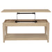 Lindenton 2-piece Wood Lift-Top Coffee and End Table Set Blonde