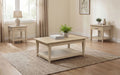 Lindenton 3-piece Wood Lift-Top Coffee and End Table Set Blonde