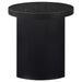 Sweeney 24-inch Round Wood Occasional Side End Table Black