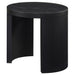 Sweeney 24-inch Round Wood Occasional Side End Table Black