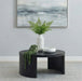 Sweeney 39-inch Round Wood Occasional Cocktail Coffee Table Black