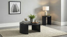 Sweeney 39-inch Round Wood Occasional Cocktail Coffee Table Black