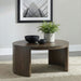 Sweeney 39-inch Round Wood Occasional Cocktail Coffee Table Dark Walnut