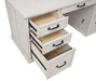 Altidore 68-inch 7-drawer Executive Home Office Desk Distressed White