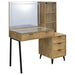 Souza 5-Drawer Makeup Vanity Table With LED Mirror Mango