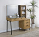 Souza 5-Drawer Makeup Vanity Table With LED Mirror Mango