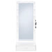 Spector 1-drawer Lighted Full-Length Floor Mirror White High Gloss