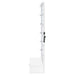 Spector 1-drawer Lighted Full-Length Floor Mirror White High Gloss