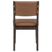 Tegan Faux Leather Upholstered Dining Side Chair Cognac (Set of 2)