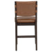 Tegan Faux Leather Upholstered Counter Height Chair Cognac (Set of 2)