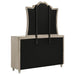 Antonella 7-drawer Upholstered Dresser with Mirror Ivory