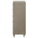 Antonella 5-drawer Bedroom Chest Ivory and Camel