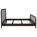 Rocco All Wood Water Pipe Open Frame Eastern King Bed Dark Bronze