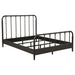 Rocco All Wood Water Pipe Open Frame Queen Bed Dark Bronze