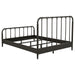 Rocco All Wood Water Pipe Open Frame Queen Bed Dark Bronze
