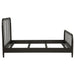Rocco All Wood Water Pipe Open Frame Queen Bed Dark Bronze