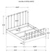 Rocco All Wood Water Pipe Open Frame Queen Bed Dark Bronze