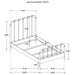 Rocco All Wood Water Pipe Open Frame Twin Bed Dark Bronze