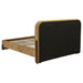 Baldacci Upholstered Queen Platform Bed Curry and Walnut