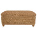 Laughton Hand-Woven Banana Leaf Storage Bench Natural